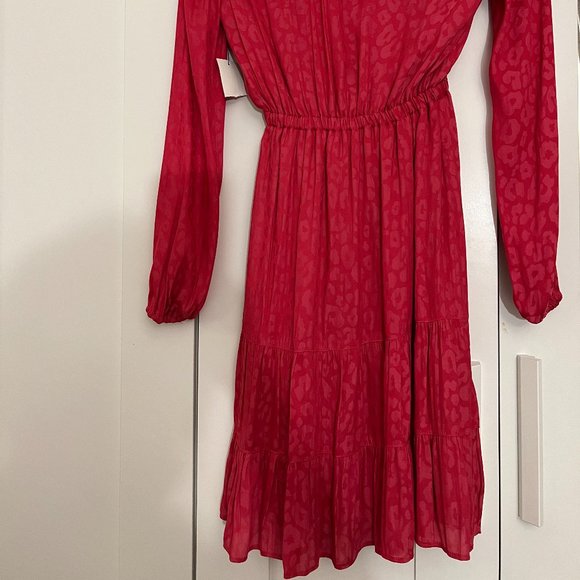 BAR III Pretty in Pink Paint Flare Dress XXS - Picture 4 of 6